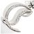 Portachiavi CL Logo Strass Christian Louboutin Argento - vista 13