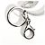 Portachiavi CL Logo Strass Christian Louboutin Argento - vista 15