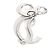 Portachiavi CL Logo Strass Christian Louboutin Argento - vista 2