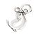 Portachiavi CL Logo Strass Christian Louboutin Argento - vista 3