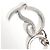 Portachiavi CL Logo Strass Christian Louboutin Argento - vista 6