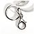 Portachiavi CL Logo Strass Christian Louboutin Argento - vista 7