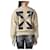 Off White Beige Sweatshirt mit Pfeil-Logo Orange - Ansicht 3