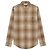 Céline Camicia ampia in cotone a quadri chiari Marrone
