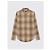 Céline Camicia ampia in cotone a quadri chiari Marrone - vista 4