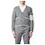 Thom Browne Bar gestreifter Milano-Stich-Kanten-Cardigan Braun