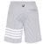 Thom Browne Shorts in seersucker di cotone a righe Loopback - vista 5