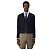 Thom Browne Cardigan aus Wollcrepe mit lockerer Passform Blau