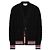 Thom Browne Merino Baby Pullover mit RWB-Streifen und Kabelstrick Schwarz - Ansicht 4