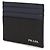 Prada Saffiano Leather Card Holder Blue - view 4