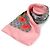 Gucci Seidenschal mit GG-Blumenmuster Pink