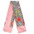 Gucci Seidenschal mit GG-Blumenmuster Pink - Ansicht 4