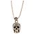 Alexander Mcqueen Collar con Péndulo de Calavera Dorado - vista 6