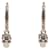 Alexander Mcqueen Orecchini a cerchio Skull D'oro  - vista 1