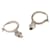 Alexander Mcqueen Orecchini a cerchio Skull D'oro  - vista 4