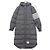 Thom Browne Casaco de pato de ganso ripstop militar diagonal cinza médio
