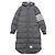 Thom Browne Casaco de pato de ganso ripstop militar diagonal cinza médio - vista 13