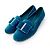 Samtflats von Salvatore Ferragamo Blau