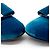 Samtflats von Salvatore Ferragamo Blau - Ansicht 2