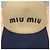 Miu Miu bestickte Logo-Drillkappe khaki königsblau - Ansicht 6