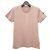 Moncler Camiseta de jersey de algodão com mangas curtas e patch de logo Rosa - vista 9