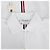 Thom Browne Polo Branco com Listras e Logo Clássico nas Costas - vista 18