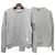 Thom Browne Relaxed Fit Terry Sweatshirt mit Diagonalstreifen in Pastellgrau Braun