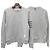 Thom Browne Relaxed Fit Terry Sweatshirt mit Diagonalstreifen in Pastellgrau Braun - Ansicht 10