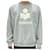 Isabel Marant MIKOY Samt-Logo-Sweatshirt Hellblau Ecru LUEC