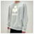Isabel Marant MIKOY Samt-Logo-Sweatshirt Hellblau Ecru LUEC - Ansicht 11
