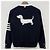 Thom Browne Hector Cardigan mit diagonalen Streifen, lockere Passform, marineblau - Ansicht 15
