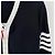 Thom Browne Hector Cardigan mit diagonalen Streifen, lockere Passform, marineblau - Ansicht 17