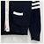 Thom Browne Hector Cardigan mit diagonalen Streifen, lockere Passform, marineblau - Ansicht 20