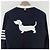 Thom Browne Hector Cardigan mit diagonalen Streifen, lockere Passform, marineblau - Ansicht 21