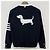 Thom Browne Hector Cardigan mit diagonalen Streifen, lockere Passform, marineblau - Ansicht 3