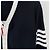Thom Browne Hector Cardigan mit diagonalen Streifen, lockere Passform, marineblau - Ansicht 5