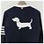 Thom Browne Hector Cardigan mit diagonalen Streifen, lockere Passform, marineblau - Ansicht 9
