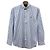 Camicia a righe blu e bianca con logo ricamato di pony Polo Ralph Lauren