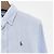 Camicia a righe con logo ricamato di pony Polo Ralph Lauren blu e bianco - vista 13