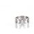 Cartier Doppelring aus Weißgold mit Diamant Größe - Ansicht 4