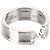 Cartier Doppelring aus Weißgold mit Diamant Größe - Ansicht 5