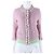 Gestreifter Cardigan von Chanel Grün