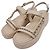 Sandalias de plataforma con cadena Chanel Castaño