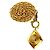 Chanel Pendente Logo in Diamante Collana Lunga Catena Selvaggia D'oro