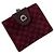 Céline Suede Macadam Pattern Bi-Fold Wallet Red - view 2