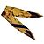 Fendi Foulard in nastro Nero Oro - vista 2