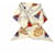 Céline Sciarpa beige chiaro con frange a cerchio e logo Marrone - vista 3