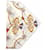 Céline Sciarpa beige chiaro con frange a cerchio e logo Marrone - vista 5