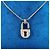 Dior Pendente a Lucchetto Cubico Logo CD Collana in Oro D'oro - vista 5