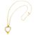 Collana Pendente Cuore Cubico CHRISTIAN DIOR D'oro
